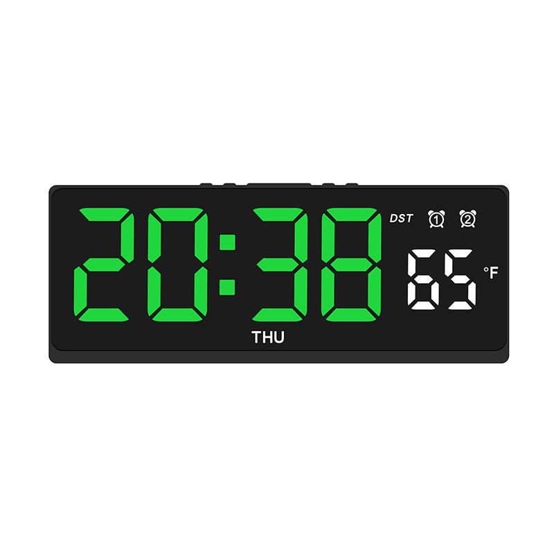 Multialarm Modern Led Desk Clock With Temperature Display For Office Or Bedroom Use