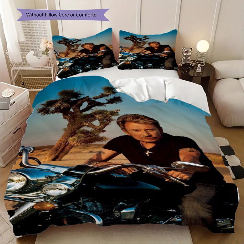 Floral Elegance Stage Bedding (1 * duvet cover + 2 * pillowcase, without core) 2D Flat Bedding set Duvet cover and pillowcase Christmas birthday gift