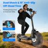 Electric Scooter iScooter W9 Air 10" 500W Motor Fully Suspended Adult Electric Scooter Top Speed 25Km/h 48V 10AH Black