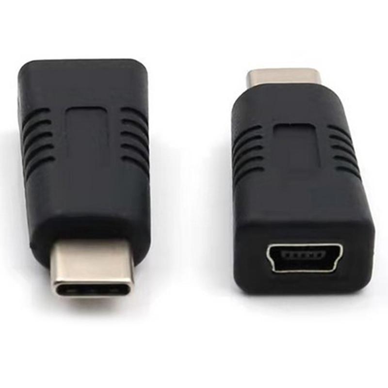 Mini Usb Female To Type C Male Adapter Mini T Type Female To Data Cable Charger Adapter