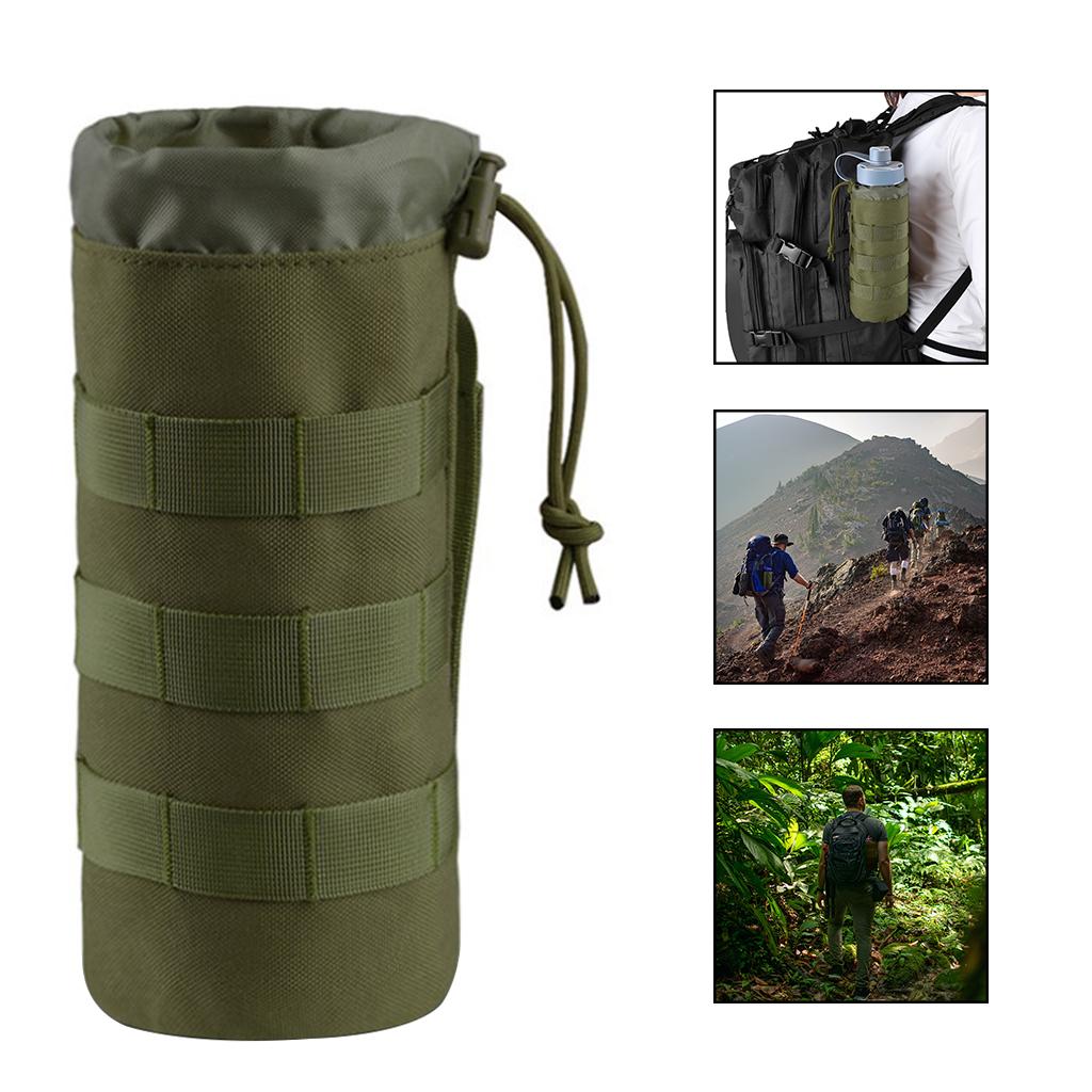 1.5L Water Bottle Pouch MOLLE Adjustable Bottle Holder,Carrying Pouch Cover Protect Sleeve for Outdoor Walking Hiking