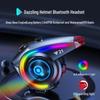 Y21 Эксклюзивная водонепроницаемая Bluetooth-гарнитура для шлема с RGB-подсветкой и мощными басами (для трансграничной торговли)