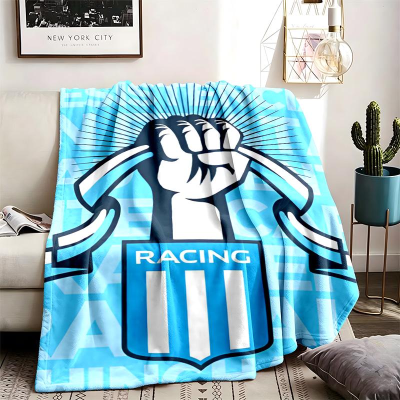 Racing Club de Avellaneda Theme Blanket Suitable For Beds Sofas And Camping Perfect For Both Men And Women Comfortable Bedding All Year Round