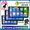 7 9 10 дюймов Android13 беспроводной Carplay Android Auto 2Din приемник автомобильный аудиоплеер мультимедиа плеер сенсорный экран BT автомобильные аксессуары
