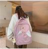 Large Capacity Nylon Backpack for Women and Men - Japanese/Korean High School & College Style, Travel & Laptop-Friendly