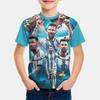 Summer New Football Star No.10 Printed Children's Clothing Men's Clothing Messi Children's Boys and Girls Children's T-shirt