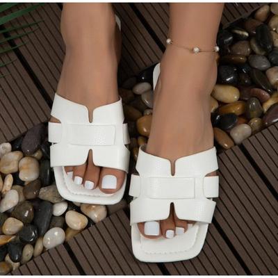 Модные летние тапочки женские роскошные уличные пляжные шлепанцы женские сандалии на плоской подошве женские трендовые дизайнерские шлепанцы обувь большого размера 43