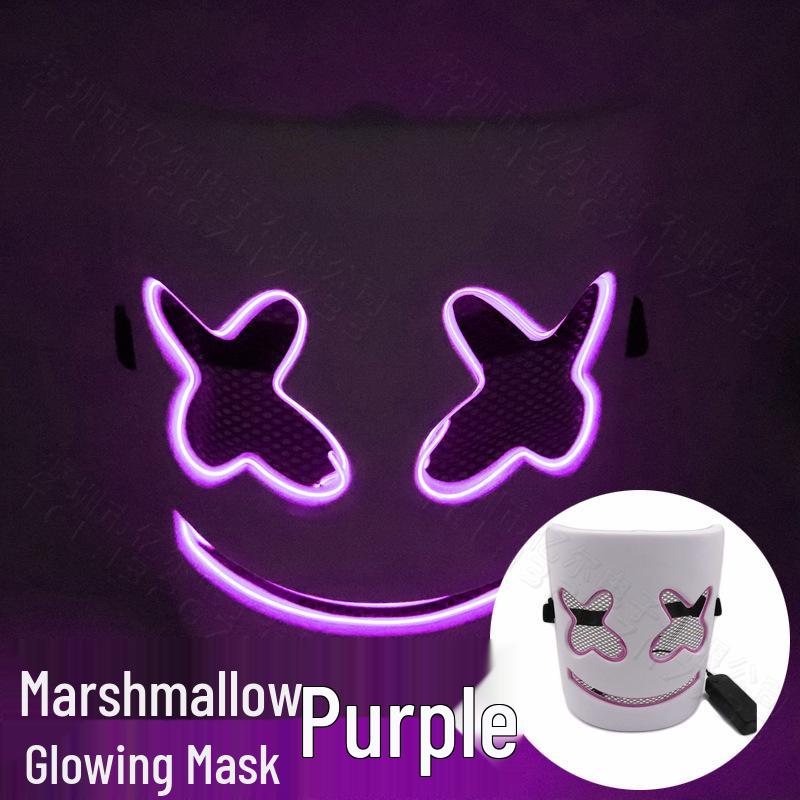 Модная светодиодная маска для EDM-фестивалей и Хэллоуина с игривыми выражениями