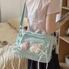 Японские Хит-продаж Ита-сумки Прозрачные Легкие Сумки через плечо Новая Милая Милая Сумка-тоут Модные Персонализированные Квадратные Сумки