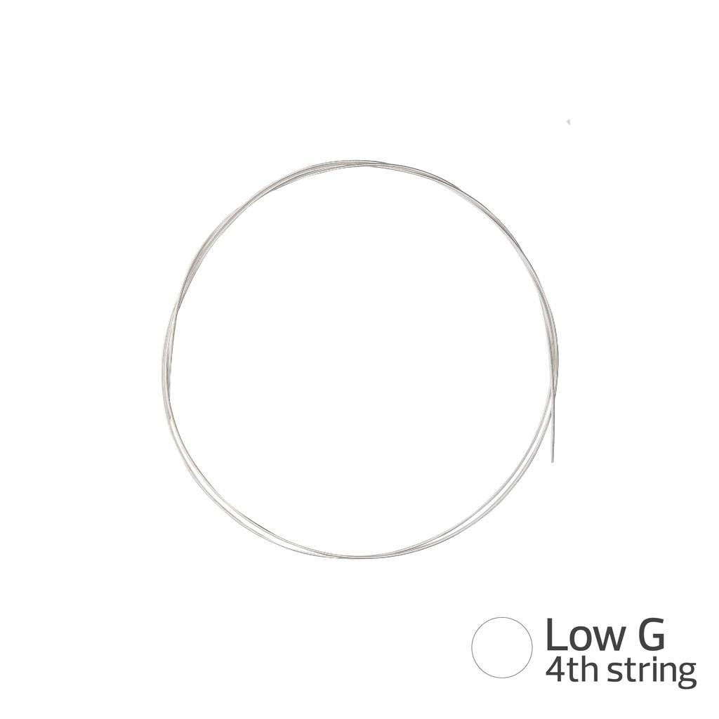 Aquila AQ-SLW 5U Low-G Type Soprano Ukulele Strings, 60cm, 4-String Wound