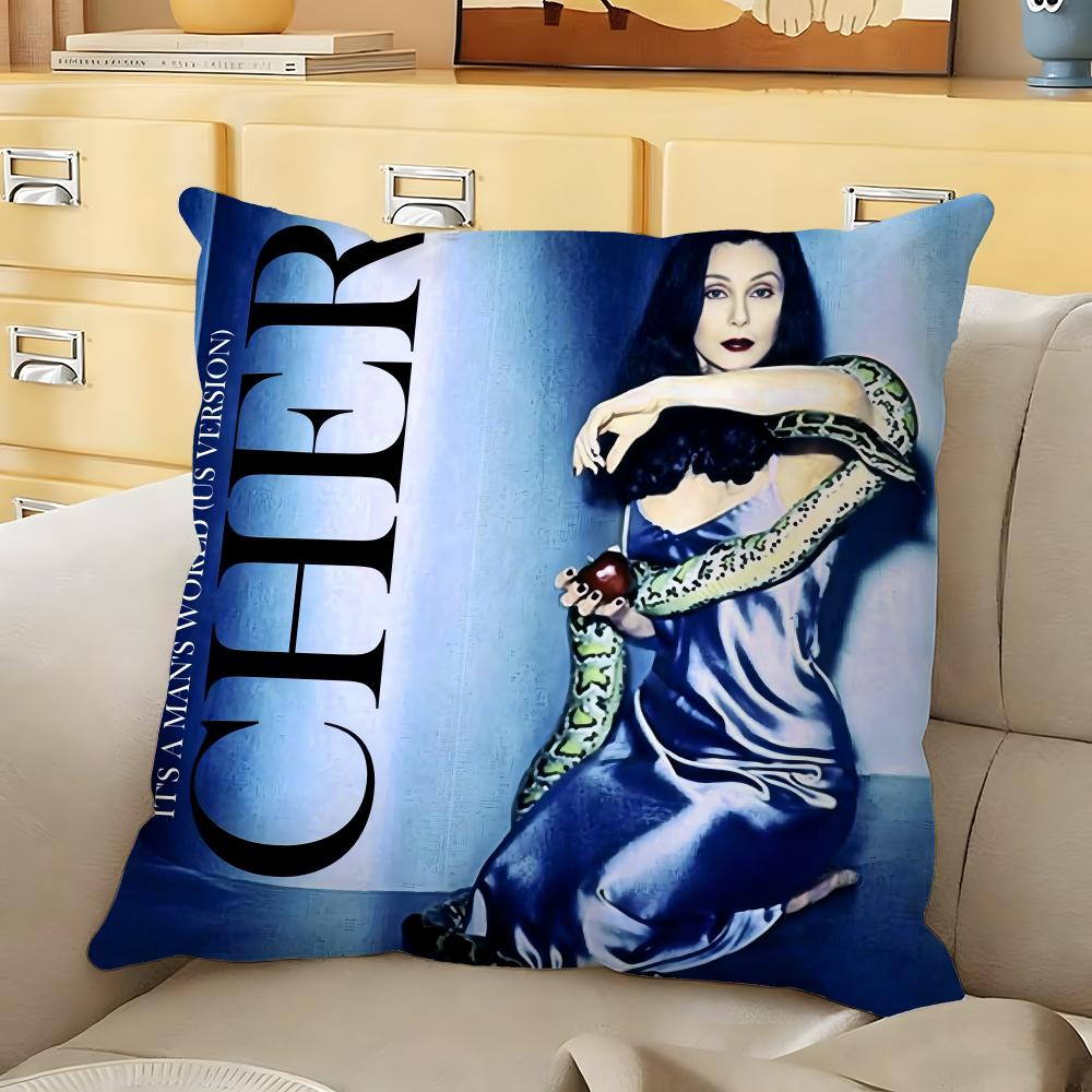 Cute CCherS Cushion Cover Soft Durable Reversible Pillow Cover Home Car MultiScene Daily Comfort Pillowcase