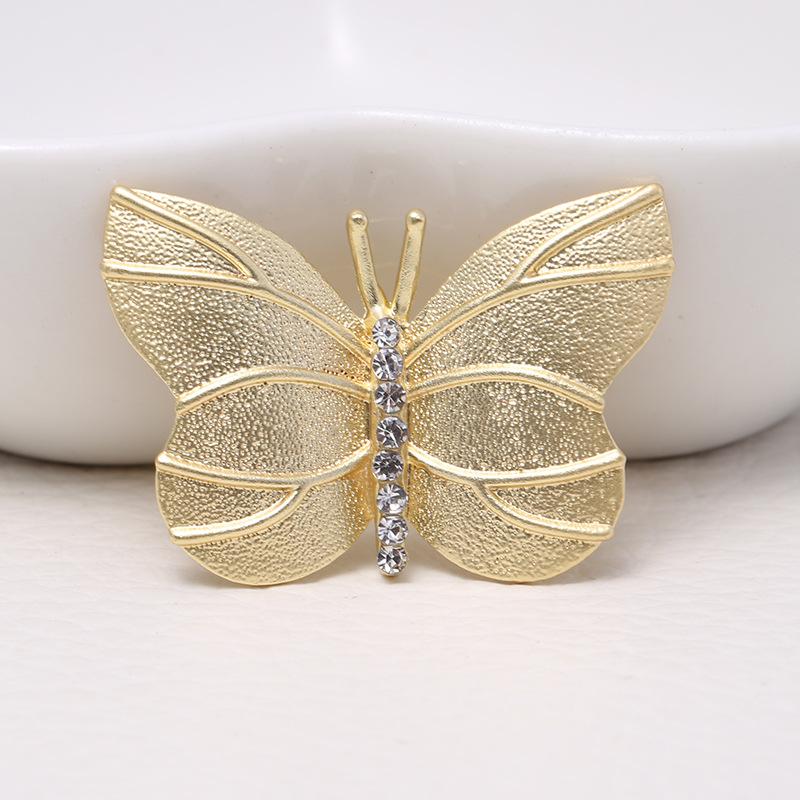 Благородная матовая брошь Ya Gold Brooch Ya Silver Brooch Temperament Clothing Accessories