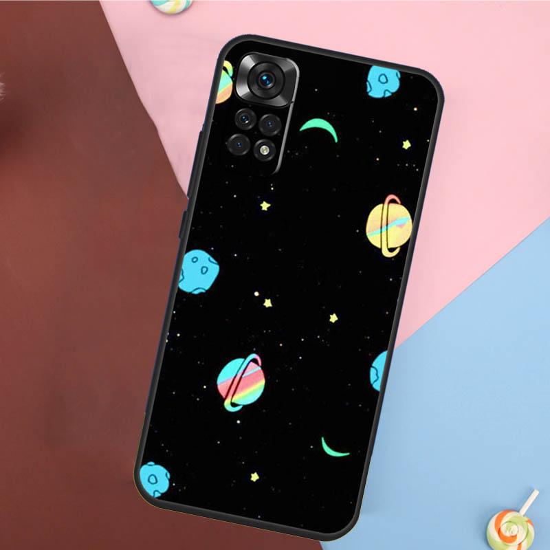 Черно-белый Космический Астронавт Луна Чехол Для Xiaomi Redmi Note 13 Pro 14 12 11 9 10 9S 10S 11S 12S Redmi 14C 10C 12C 13C Чехол