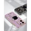 Совместимый с чехлом Redmi Note 13 Pro 5g с гальваническим покрытием, креативный мультяшный держатель в виде астронавта, розовый, для силиконового чехла для телефона Redmi Note 13 Pro 5g