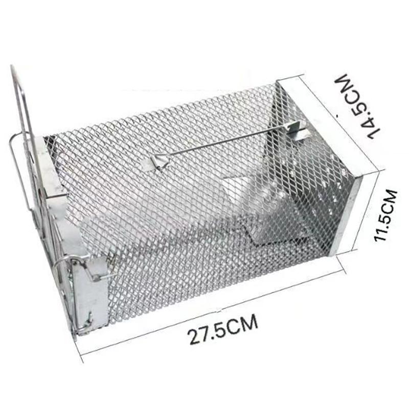 Металлическая железная клетка Бытовые комнатные автоматические ловушки для грызунов для отпугивания для поимки крупных крыс Крысиная клетка Живая гуманная клетка-ловушка