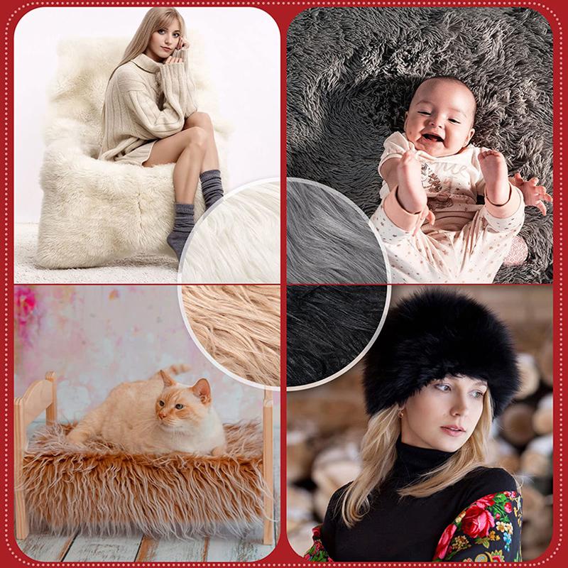 1,5 м пушистые материалы для одежды, искусственный мех, пушистая отделка, плюшевая отделка для пальто, капюшон, шапка, сделай сам