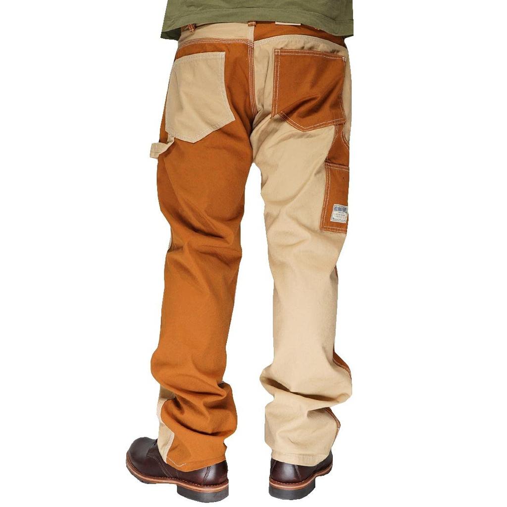Kojima Jeans Work Painter Made In One Fuji Brown Beige 38 Multi-Combo Pants, Pants, Japan, Wash, Kinbai, RNB-1084F - -
