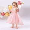 Платье для маленьких девочек, белое платье на крестины, платье на день рождения для маленьких девочек 1 года, праздничное платье принцессы, бальные платья, одежда для маленьких девочек 0–2 лет