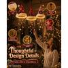 Lighted Santa Hat Hanging Chandelier 3 Styles Warm LED Christmas Light Sequined Cone Hanging Decor with Chime Star Tassel Set Indoor Outdoor Porch