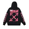 1088 Off-White 2026 Осень/Зима Новинка 99 Цифровой Розовый Стрела Граффити Принт Мужские и Женские Худи Толстовки