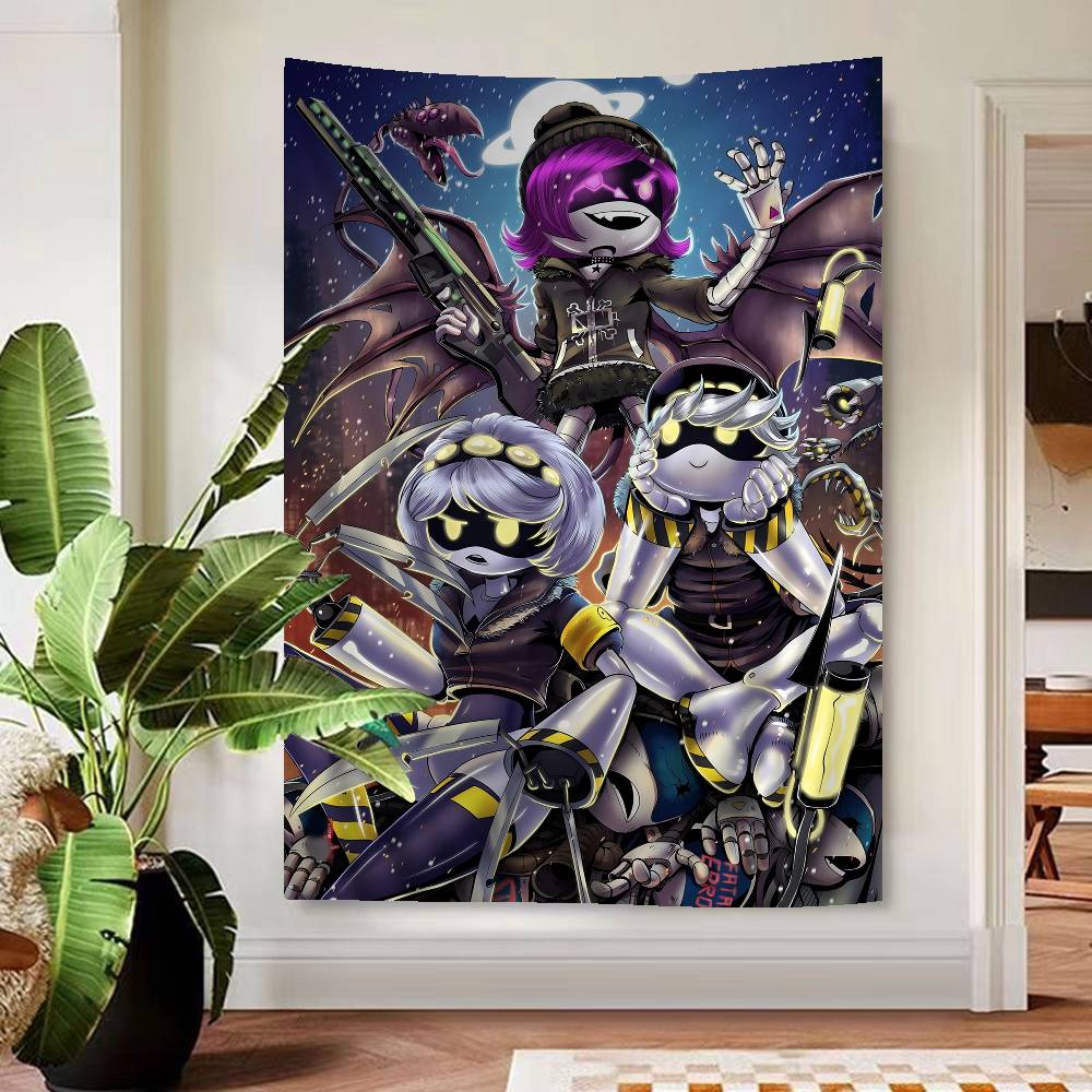 Anime Murder Drones Cartoon Tapestry Wall Hanging Decoration Household Home Decor