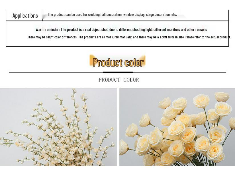 Свадебный декор из шелковых цветов шампанского - Искусственные элементы цветочного оформления потолка и прохода