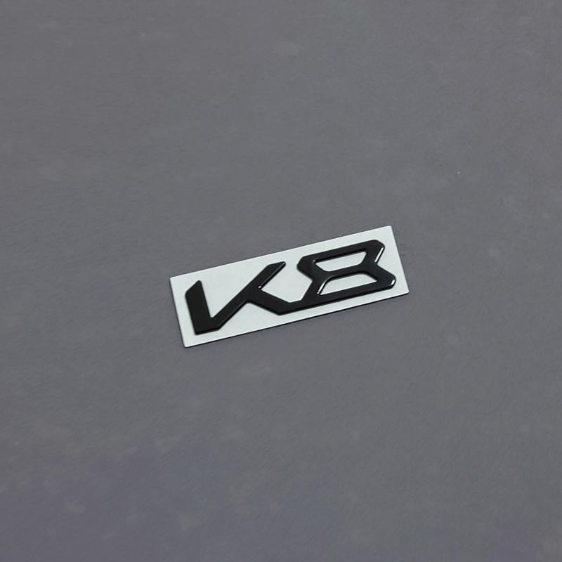 Car styling Metal Car Trunk Letters Decals Sticker For Kia New K3 K5 K8 Badge Emblem Stickers black red rdxbt90
