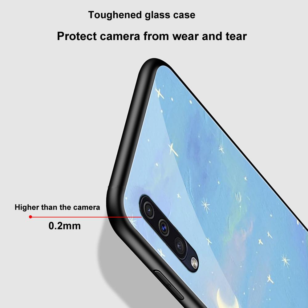 Чехол с изображением пейзажа для Samsung Galaxy A52 A70 A71 A73 A53 A13 5g A03 A72 A22 A21s A03 Core A42, крышка из закаленного стекла