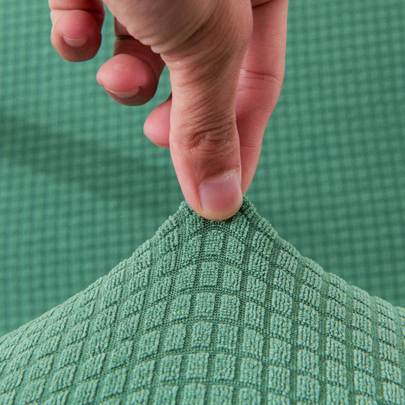 Solid Color Chair Cover Armchair Covers Jacquard Wood Arm Chair Slipcover Protector with Zipper Living Room Hotel Decor