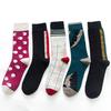 New Arrived Fashion Men Socks Colorful Novelty British Style Summer Socks Men Cotton Crew Socks