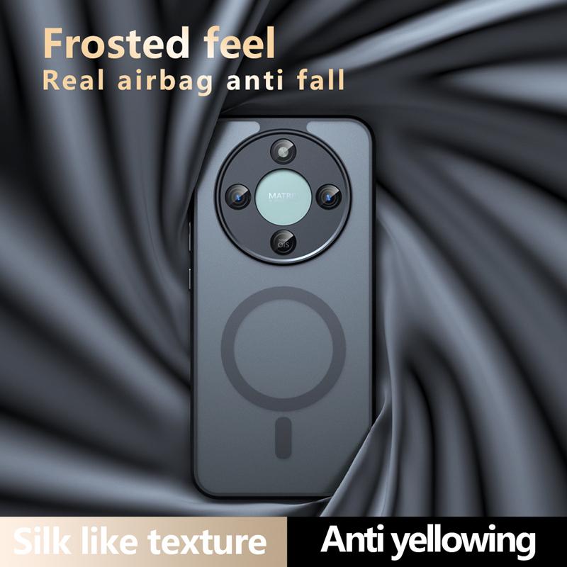 Чехол для Honor X70 Противоударный Магнитный Матовый PC+TPU Защита от отпечатков пальцев Полупрозрачная Крышка для HONOR X 70