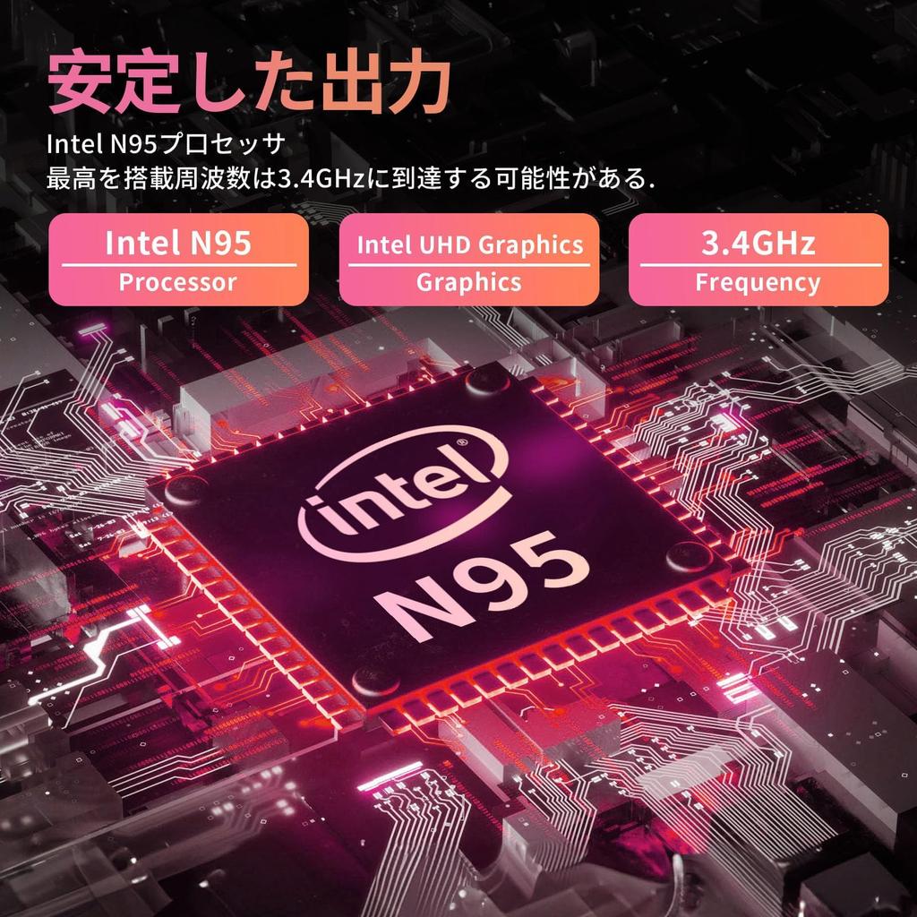 Ноутбук ПК 11 Office 2019 с узкой рамкой, большим экраном FHD IPS, широким углом обзора, ноутбук ПК 12-го поколения Celeron N95, 2-мегапиксельная камера, японский