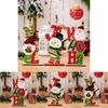 Wooden Playful Letter Christmas Decor Featuring Adorable Snowman Gnome And Characters Elderly