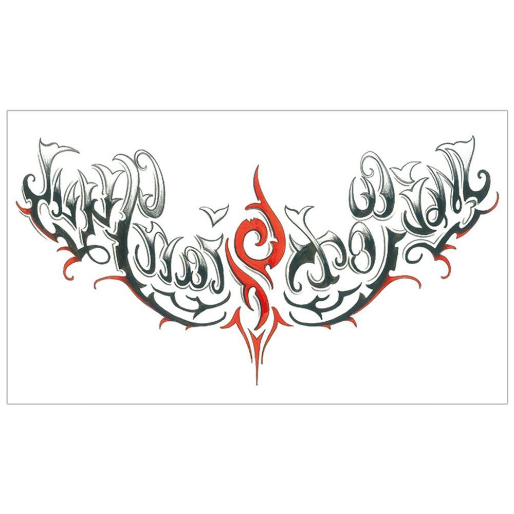 Полупостоянные наклейки с головой дракона, долговечные наклейки с головой дракона на грудь для мужчин