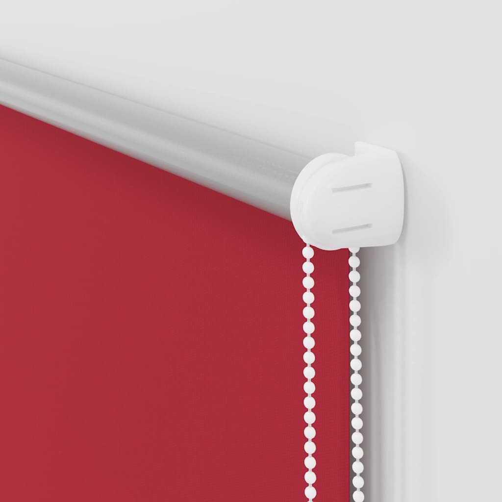 Blackout Roller Blind 84.4 x 175 cm Fabric Width 80 cm Red