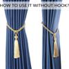 1 шт. Практичный Большой Современный Кисточка Занавес Веревка Подхваты Держатель Ремешок Плетеные Подхваты