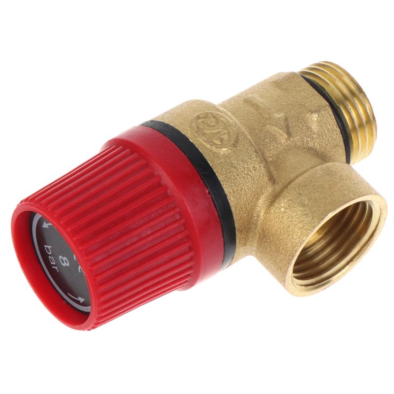 Brass Safety Pressure Relief Valve Heavy Duty Anti-Corrosion Body for Home Outdoor Garden Irrigation Pipeline Use