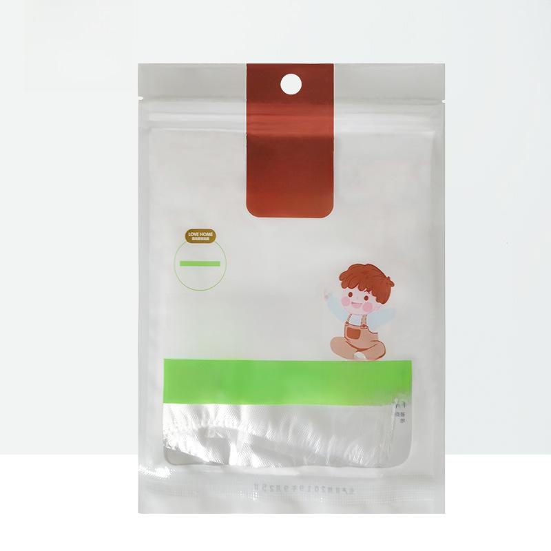 Fangcaodi Children's Food-Grade Disposable PE Gloves - 50 Pack for Hygiene and Safety