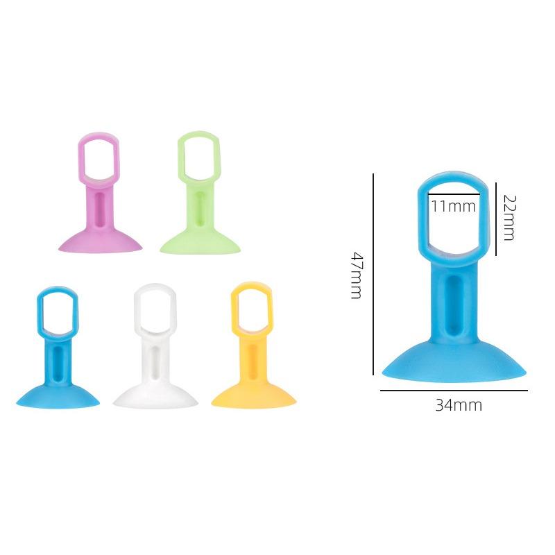 2PCS No Punch Collision Silicone Door Suction Bathroom Door Touch Rubber Door Stop Bathroom Door Handle Multifunctional Broken Bridge Window Suction