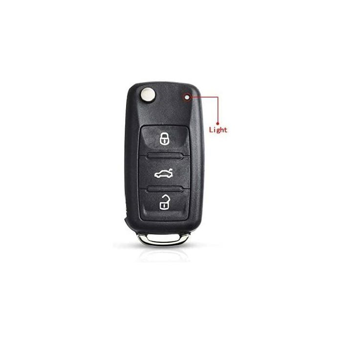 Складной корпус ключа автомобиля Fob для VW Volkswagen Golf Mk6 T1guan Polo Passat CC Seat Skoda Octavia 3 Label