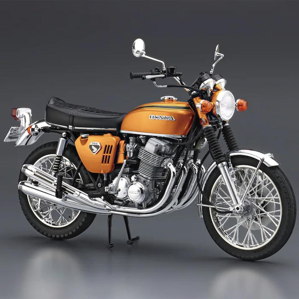 Aoshima Bunka Kyozai Серия Мотоциклы 00 Honda CB750 Dream CB750 FOUR Пластиковая Модель Kit Co., Ltd. 1/12 Нет. '69 (Конфетное золото)