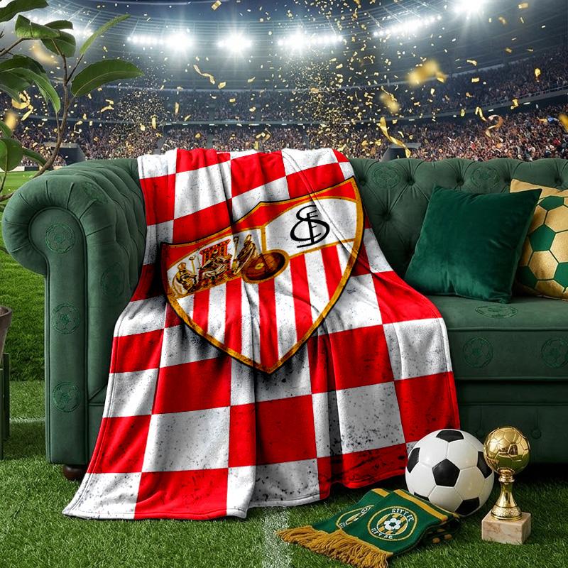 Sevi-lla Europa League Blanket Lightweight Ideal Bedding Blanket Perfect for Travel, Camping, Living Rooms, Offices, Sofas, Fan Christmas gift