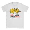 Футболка Mr Men Little Miss для мужчин и женщин, хлопковая одежда, эстетичная, с круглым вырезом, с коротким рукавом