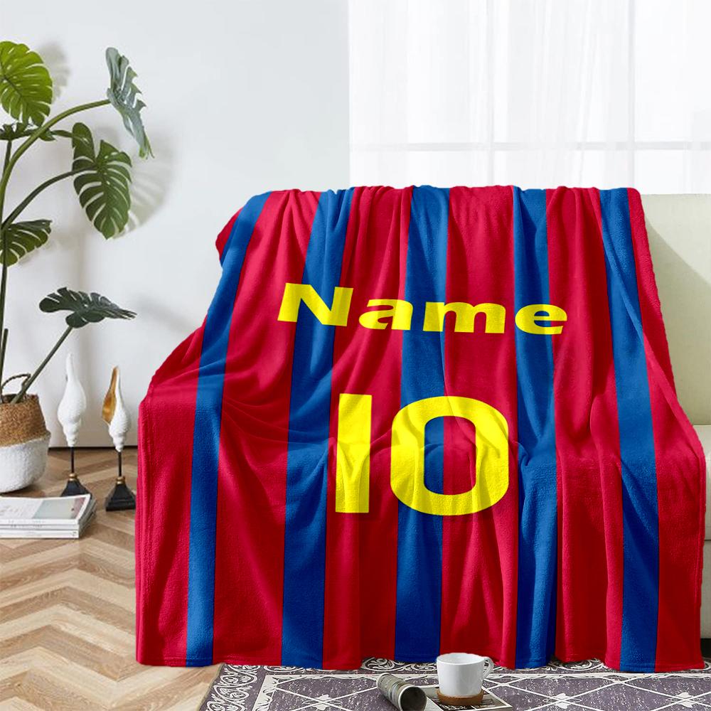 Custom Name 10 Theme Printed Blanket - Perfect for Couch, Bed, Travel & Outdoor Use | Machine Washable, Cozy & Durable.