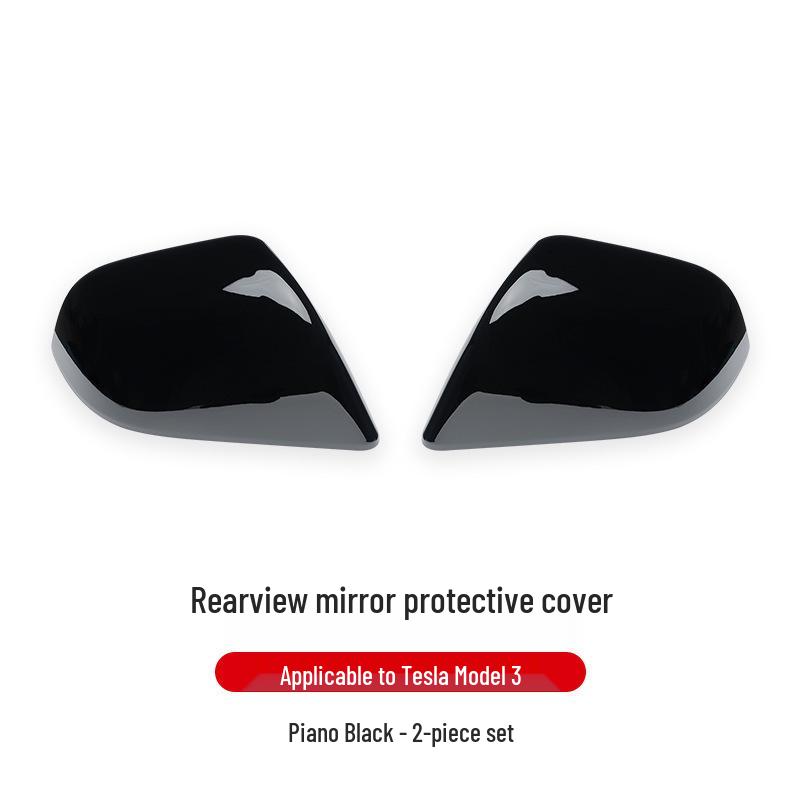 Tesla Model 3/Y Carbon Fiber Texture Rearview Mirror Protective Cover