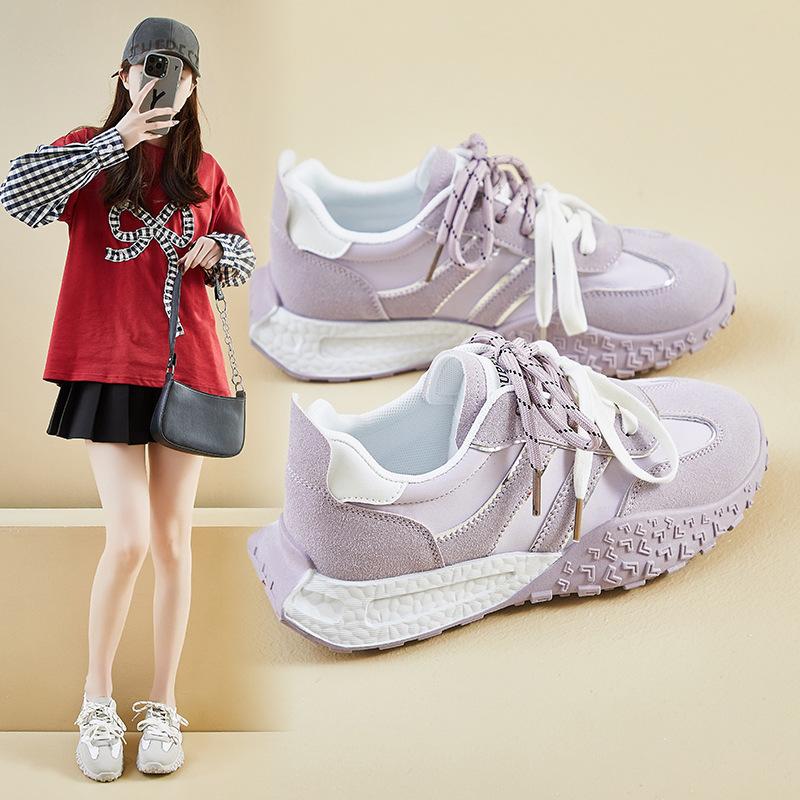 New Forrest Gump Shoes for Women's Spring Student Running Sports Thick-soled Casual Shoes for Heightening