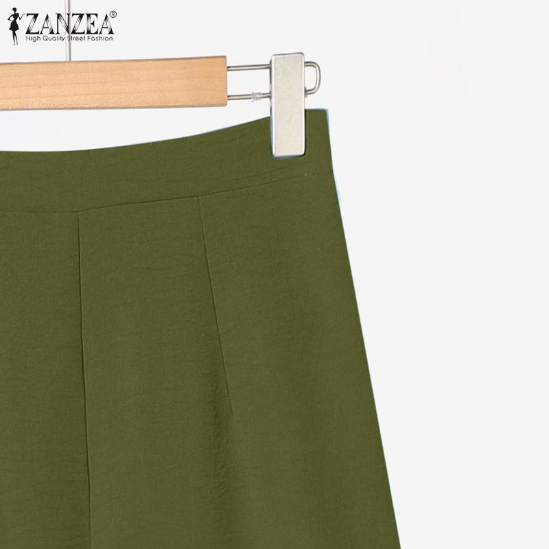 ZANZEA Women Sleeveless Tank Tops and Pants Summer Two Piece Suit Sets