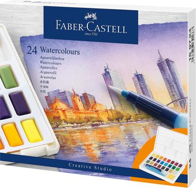 Сплошная акварельная палитра 24 цвета 169724 Faber-Castell