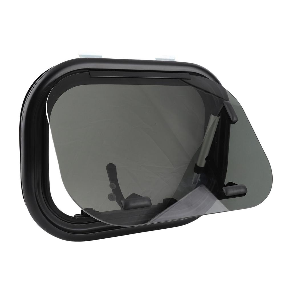 Окно RV с толкателем 16x12 дюймов, закаленное стекло, защита от УФ-лучей, открывающееся окно с сеткой и солнцезащитной шторкой для караванов и кемперов