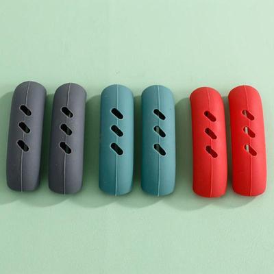 Силиконовый чехол для ручки кастрюли, мягкий и удобный, плотно прилегает, 3 цвета, изолированная ручка кастрюли, силиконовый чехол для ручки, широко применяется